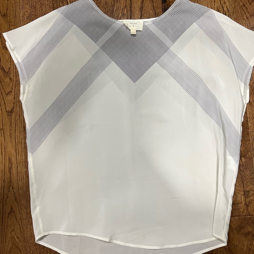 Billy Reid Black and White Blouse size small